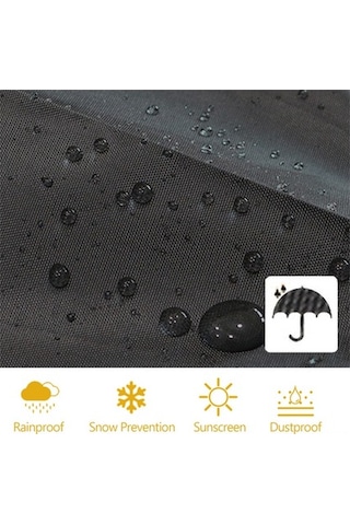 Besthome1 Bbq Mangal Koruması, 420d Oxford, Yağmursuz & Tozsuz, Dış Mekan, 71x68 Cm + Koltuk, 2 Boyut, Çok Renk Çok Renkli