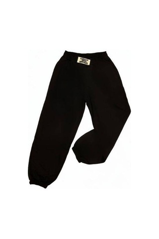 Kız Çocuk Beli Paçası Lastikli Eşofman Alt-15168 Siyah