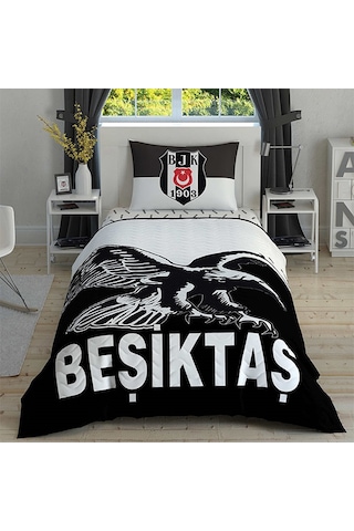 Taç Lisanslı Kapitoneli Nevresim Takımı Beşiktaş Kartal Tek Kişilik Taç Lisanslı Kapitoneli Nevresim Takımı Beşiktaş Kartal Tek Kişilik
