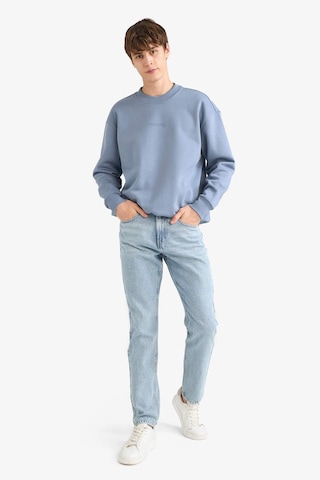 Defacto Boxy Fit Bisiklet Yaka Baskılı Sweatshirt X8282az25augr171 Gri