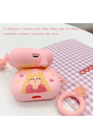 Kosona Airpods Pro Tws Kulaklık İçin 3d Silikon Korumalı Kılıf - Büyücük Modeli 2 Diğer