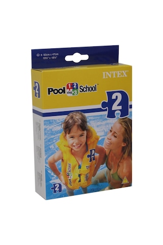 Intex Yakalı Şişme Yelek Sarı 50x47 CM Sarı
