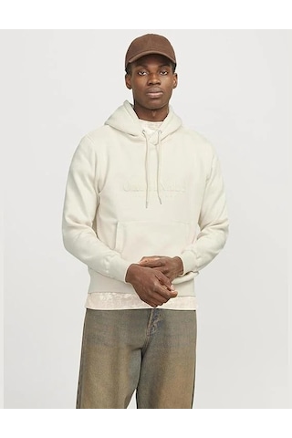 Jack & Jones Jack&jones Jorfrederiksberg Erkek Sweatshirt 12270541 Beyaz