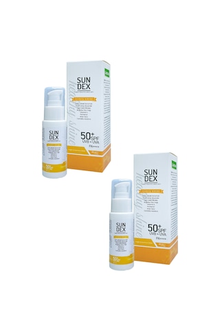 Sundex Healthy Shine Yağlı ve Karma Ciltler İçin Yüz Güneş Kremi SPF50+ 2 x 50 ML
