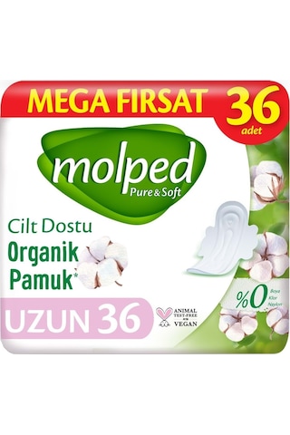Molped Uzun Pure&soft Hijyenik Ped180 5pk 36 Adet Mega Pk