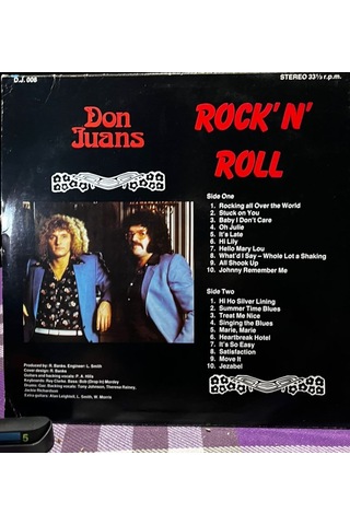 Don Juans - Rock 'n' Roll 1985 Lp / Nadir İngiliz Baskı / 20 Klasik Eser