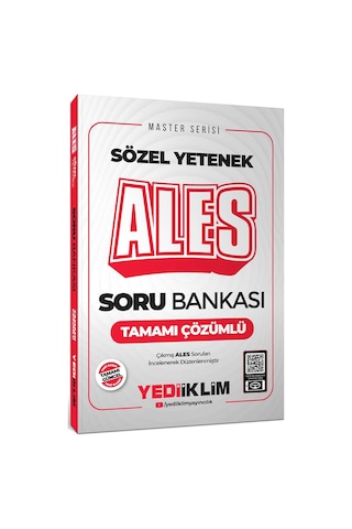 Yediiklim Yayınları 2025 Ales Sözel Yetenek Tamamı Çözümlü Soru Bankası