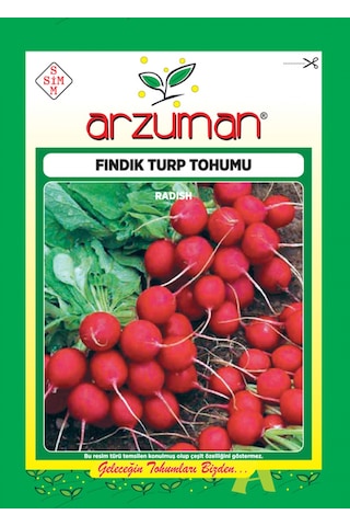 Arzuman Kırmızı Beyaz Fındık Turp Tohumu 25 GR Arzuman Kırmızı Beyaz Fındık Turp Tohumu 25 GR