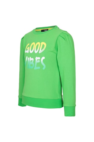 BRZ Kids Baskılı Kız Çocuk Sweatshirt Yeşil