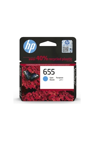 Hp 655 Mürekkep Kartuş Mavi Cz110ae