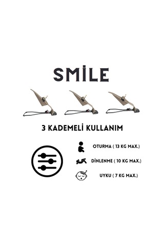 Mamma Smile Cotton Sallanır Üç Kademeli Ana Kucağı Oyuncak Aparatı Ve Seyahat Çantası Kahverengi