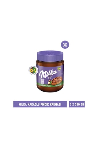 Milka Sürülebilir Kakaolu Fındık Ezmesi 3 x 350 G
