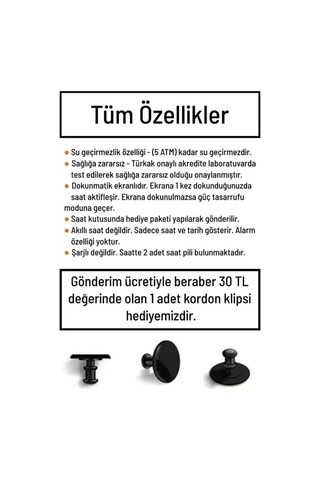 Dijital Dokunmatik Su Geçirmez Led Ekran Figürlü Çocuk Kol Saati Siyah4 - 624269498
