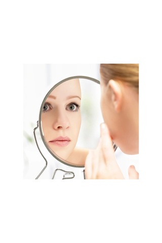 Taşınabilir 6 İnç 2 Yönlü Büyüteçli Makyaj Aynası B Diğer