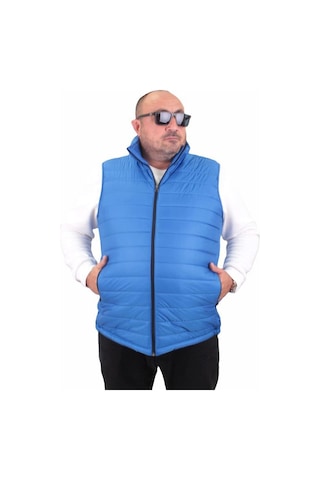 Starbattal Büyük Beden Jessica Su Itici Yelek 22810 Saks - 2Xl Saks Mavisi