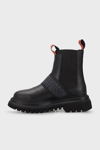 Harley Davidson Polperro Logolu Hakiki Deri Bot Erkek Bot 021m100557 Ctn Black Baskılı Deri