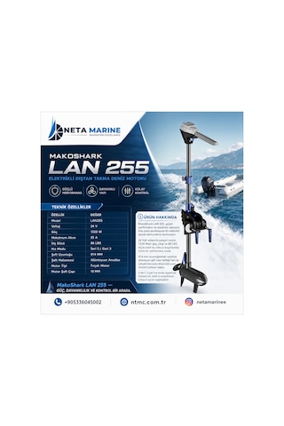 Mako Shark Elektrikli Bot Motoru 86lb Lan255