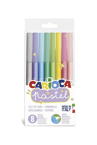Pastel Yıkanabilir Keçeli Boya Kalemi 8'li 5 Adet