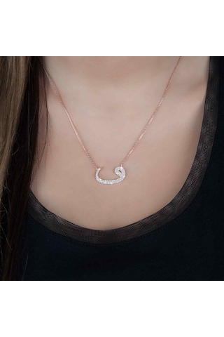 Vav Tasarım Gümüş Kadın Kolye (357643148)
