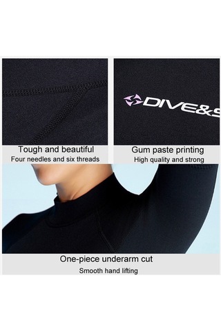 Dıve&saıl 1.5mm Kısa Kollu Tek Parça Warm Wetsuit Sörf Şnorkel Kış Yüzme Dişlisi Erkek 001