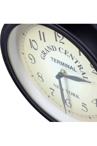 Duvar Saati Ferforje Bahçe Saati İstasyon Saati Çift Taraflı El Yapımı Grand Central Terminal New York Diğer