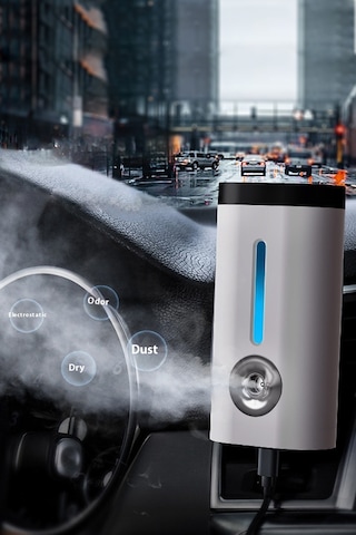 Araç Ve Ev Ultrasonik Hava Nemlendirme Cihazı Nano Sprey Araç İçi Buharlı Koku Difüzörü