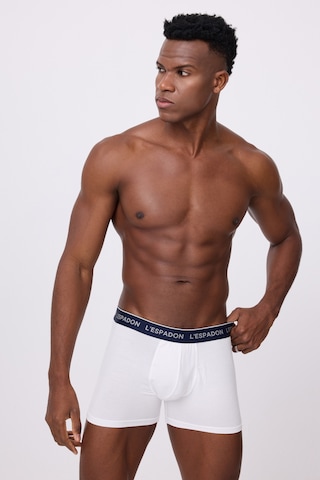 L'espadon Maritime Elite Erkek Boxer Şort-3286 Beyaz