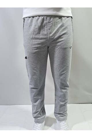 Jump Erkek Slim Fit Pamuklu 2 İplik Eşofman Altı Melanj Gri
