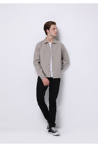 Colin's Colins Crop Fit Erkek Bej Shacket Cl1075308 Q1.v1 Beı Bej