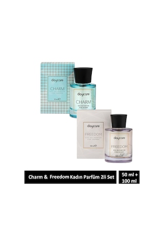 Freedom & Charm 2'li Set Kadın Edp Parfüm 100 Ml + 50 Ml Çiçeksi