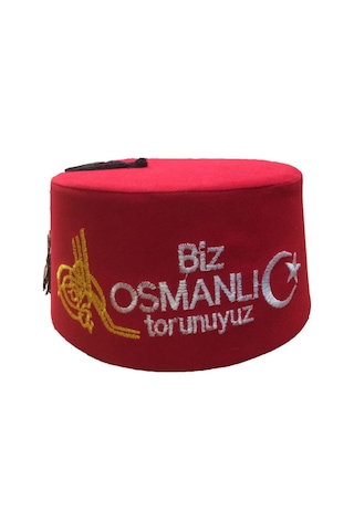 Dilek Kostüm Dilekkostüm Biz Osmanlı Torunuyuz Fesi Özel Hediyelik Fes Bordo