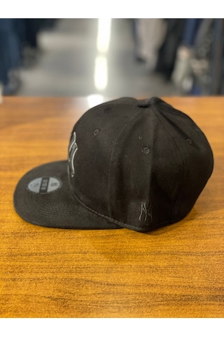 Hamze Ny Yankees Nakışlı Siyah Hip Hop Snapback Rapper Cap Şapka