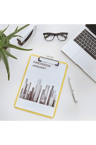 Leitz Active Wow A4 Plastik Kapaksız Sekreterlik Sarı Sarı