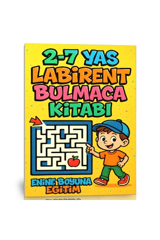 2-7 Yaş Çocuklar İçin Labirent Bulmaca Kitabı 58 Tam Sayfa Spira
