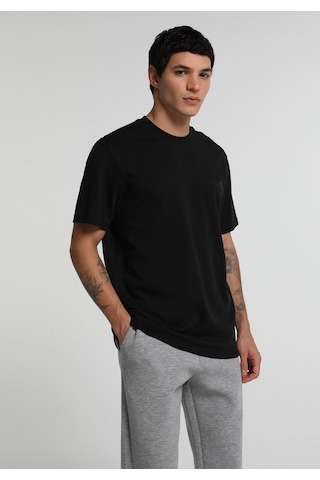 Colin's Colins Regular Fit Yuvarlak Yaka Düz Erkek Siyah Kısa Kol Tişört Cl1082287 Q1.v2 Blk