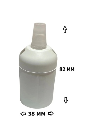 İtalyan Tip E27 Duy Vidasız Geçmeli Düz Bakalit Beyaz 250v-4a 5 Adet