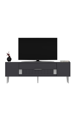 Pencap Tv Sehpası Tv Ünitesi 150 Cm Antrasit Gümüş