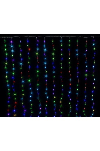 Perde Led 240 Ledli 8 Fonksiyonlu Dekor Lambası Rgb Gün Işığı