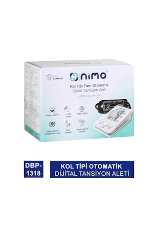Nimo DBP-1318 Koldan Ölçer Konuşan Tansiyon Aleti Beyaz Nimo DBP-1318 Koldan Ölçer Konuşan Tansiyon Aleti Beyaz
