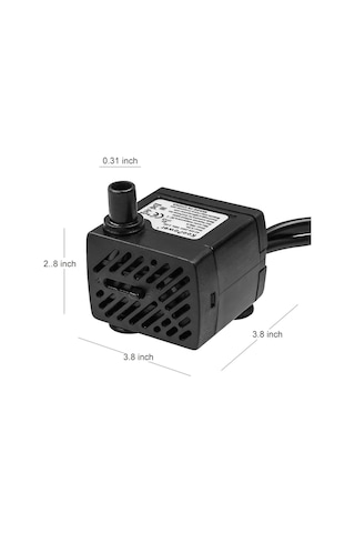 Cbtx 3w 4 Işık Sessiz Akvaryum Balık Tankı Filtrasyon Dalgıç Pompa Çeşme Suyu Pompası Ab Tak