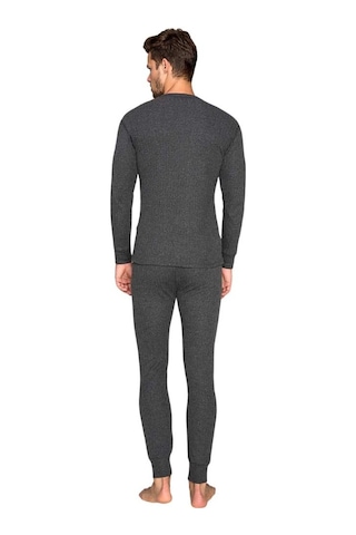 Yetişkin Termal İçlik Set - Thermoform - Soft Unisex - Antrasit Çok Renkli