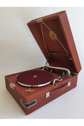 Artel Sovyet Antika Çanta Gramofon 068