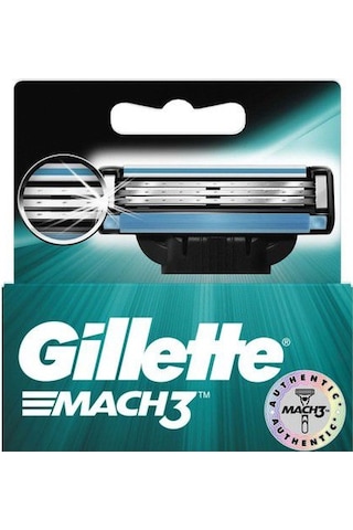 Gillette Mach3 Yedek Başlık 4'lü