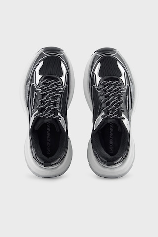 Emporio Armani Bayan Ayakkabı Ew003056 Af19766 Mc372 Siyah-gümüş Siyah-gümüş
