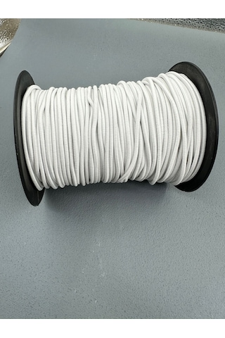 Paşateks Yuvarlak Lastik-5 Metre-beyaz