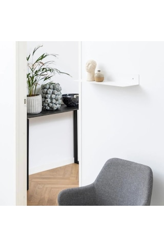 Neptün Metal Sac Duvar Rafı Beyaz