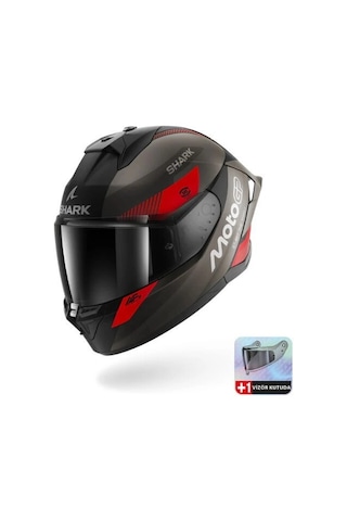 Kask Shark Skwal Cup Motogp Mat Kapalı Gri/kırmızı