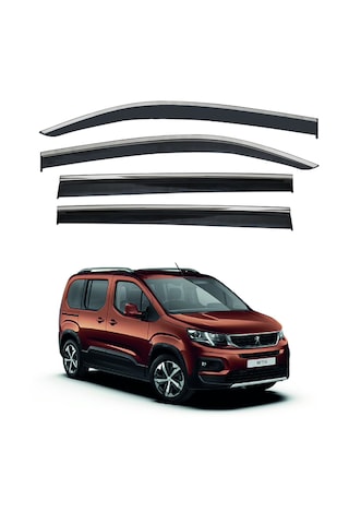 Peugeot Rifter Kromlu Cam Rüzgarlığı 2018- 4'lü