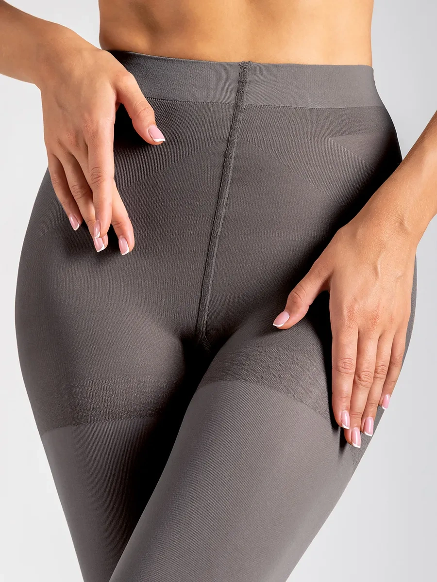 Calzeamo Vücudu Saran 100 Denye, Sıcak Tutan, Naylon Ve Mikrofiber Külotlu Çorap 268572384 Gri