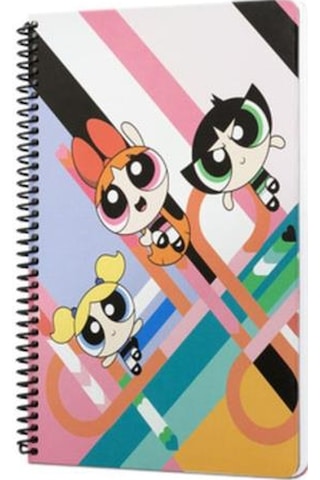 Mabbels The Powerpuff Girls Spiralli Not Defteri Pembe 80 Yaprak Çizgili 17x24cm Dft-388470